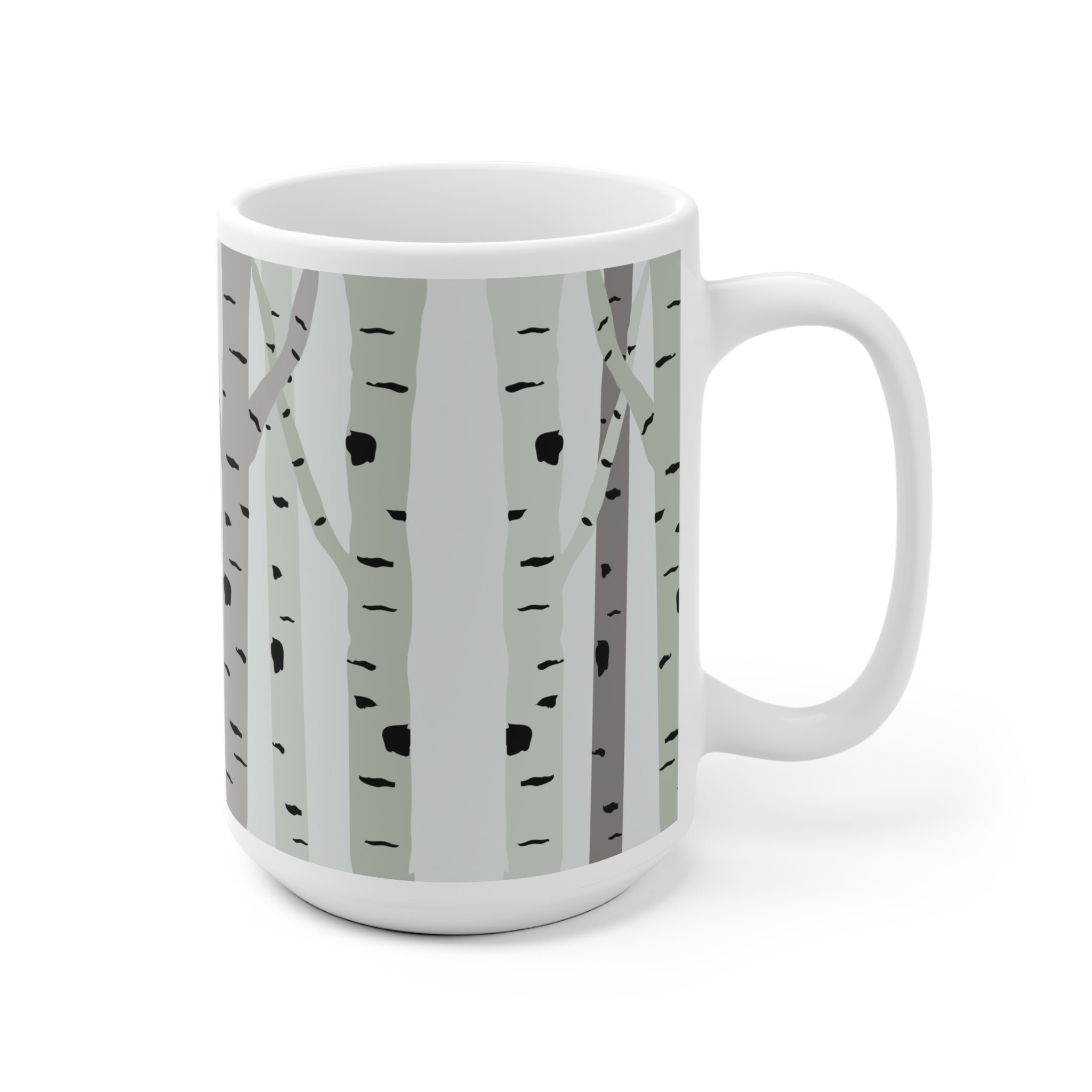 Björkträd Mugg (mjukgrön)