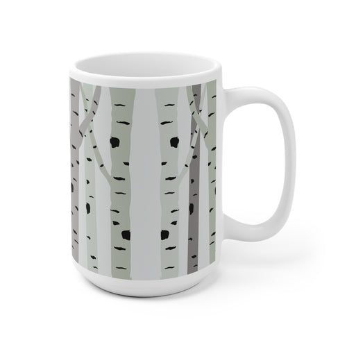 Björkträd Mugg (mjukgrön)