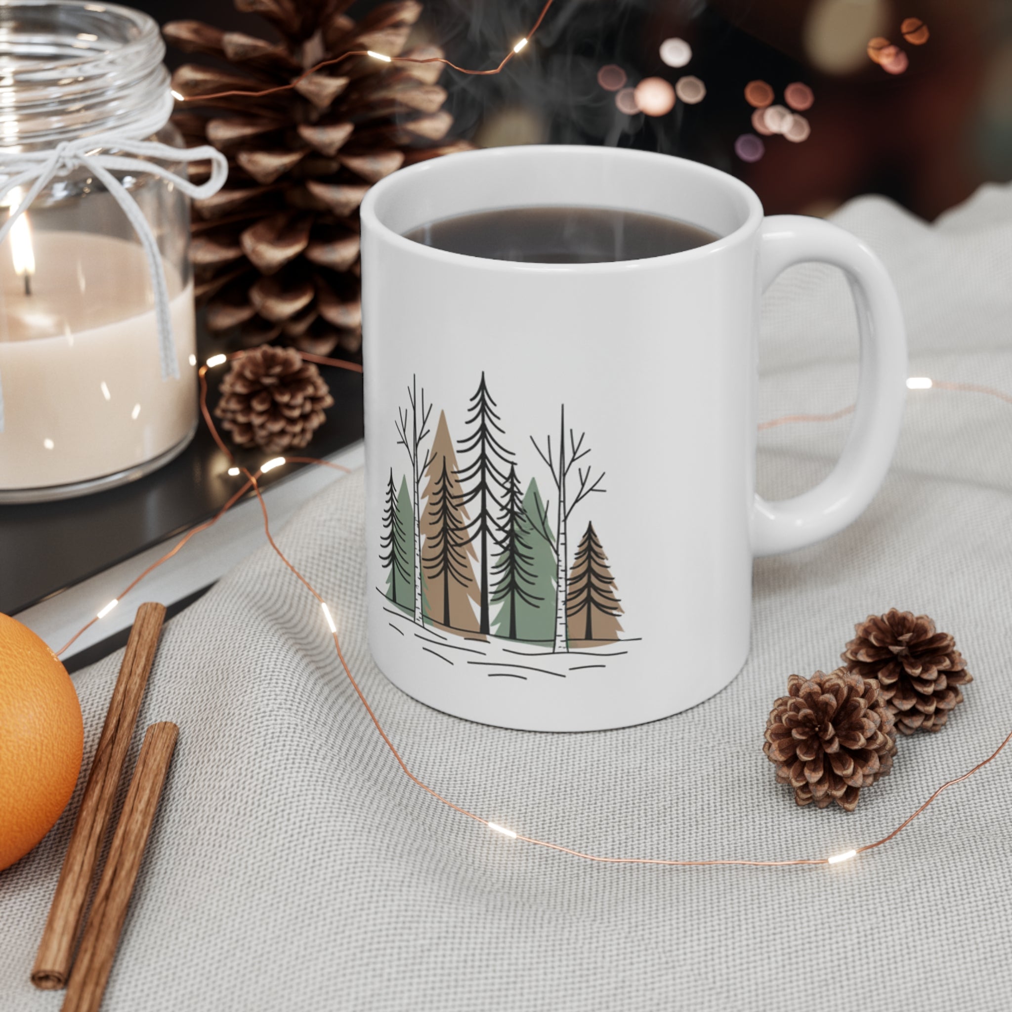 Träd Mugg (vit)