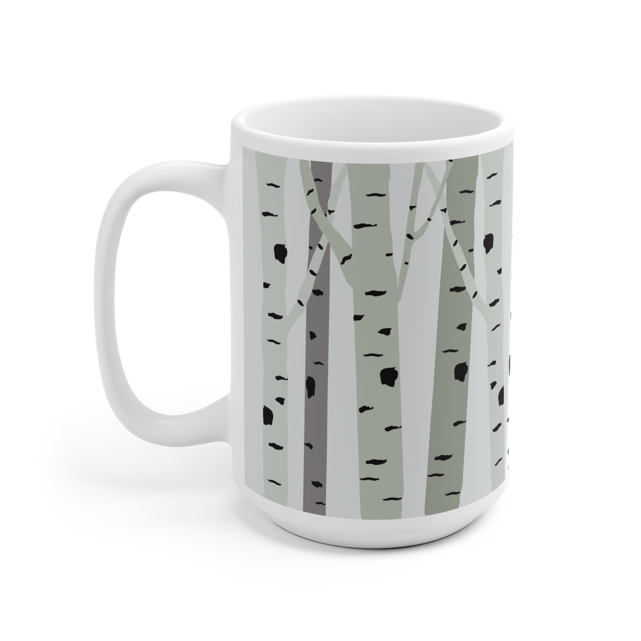 Björkträd Mugg (mjukgrön)